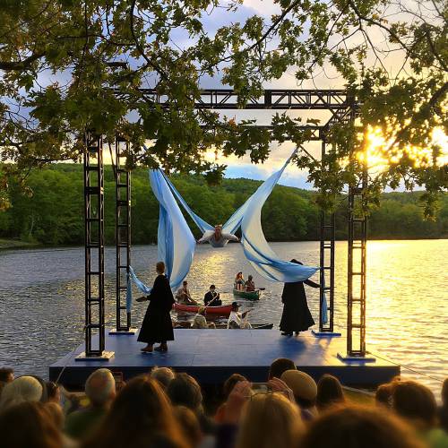A performance of the Ashfield Town Spectacle, put on by Double Edge Theatre. The theater was the recipient of a $72,500 grant that will support planning, designing and engineering for a new Community Design Center.