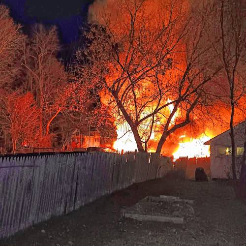 A home on West River Street in Orange was deemed a total loss following a three-alarm fire that began in the late evening of Wednesday, Dec. 13. 