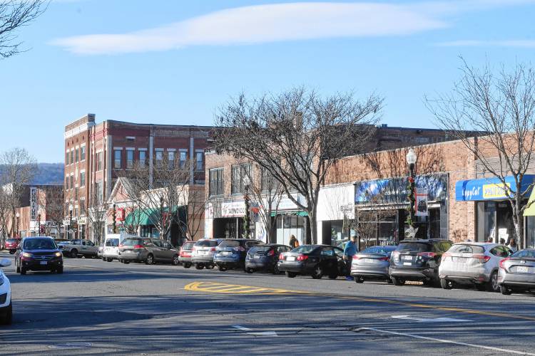 Main Street in Greenfield. Main Street in Greenfield.