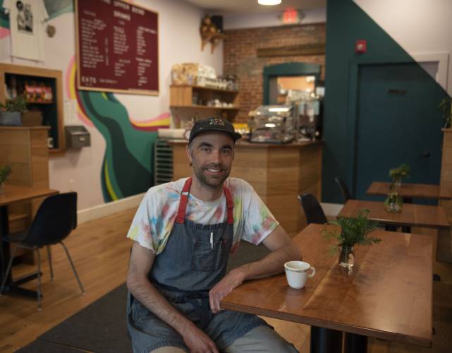Billy McKerchie, owner of The Upper Bend Cafe on Avenue A in Turners Falls, which opened in fall 2019.