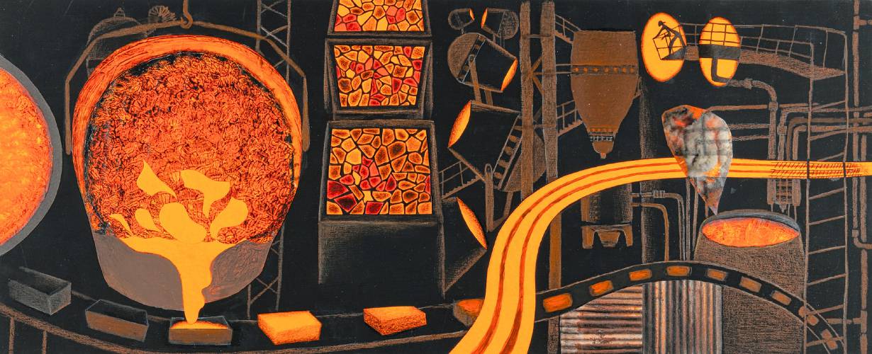 An image from Mello’s book “Charcoal Boys,” which tackled the subject of child labor. 