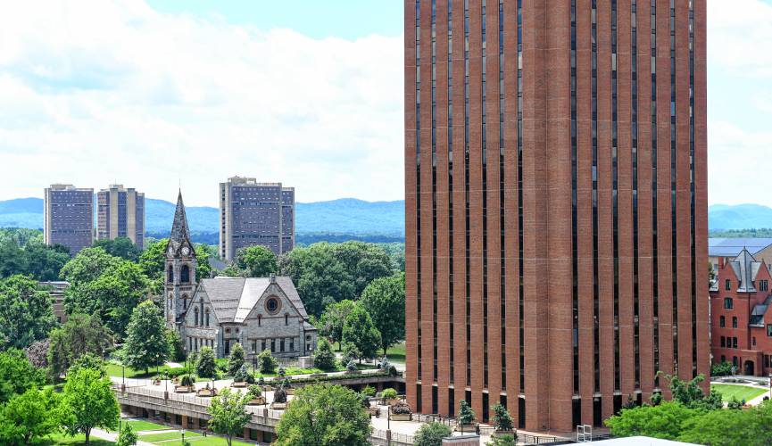 The University of Massachusetts Amherst campus. The University of Massachusetts Amherst campus.
