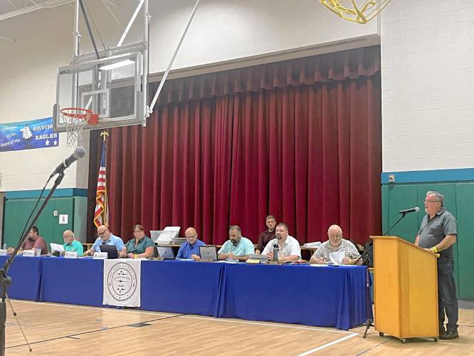 All 12 articles presented at the Erving special Town Meeting were approved by voters Wednesday night. All 12 articles presented at the Erving special Town Meeting were approved by voters Wednesday night.