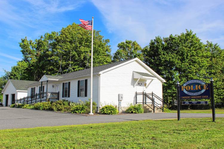 The Bernardston Police Station at 25 South St. The Bernardston Police Station at 25 South St.