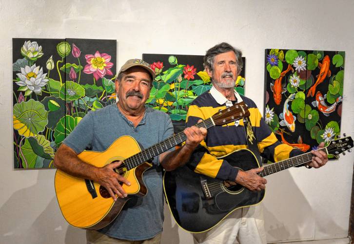 The Box Shop Duo will perform at the Great Falls Discovery Center in Turners Falls on Friday, Oct. 11, at 7 p.m. The Box Shop Duo consists of singer-songwriters Gene Stamell and Mitch Mulholland. The Box Shop Duo will perform at the Great Falls Discovery Center in Turners Falls on Friday, Oct. 11, at 7 p.m. The Box Shop Duo consists of singer-songwriters Gene Stamell and Mitch Mulholland.