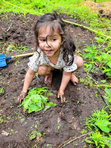 Nitya Eisenheim’s 3-year-old has no reservations about getting down and delightfully dirty. Eisenheim enjoys witnessing how easily children form relationships within the natural world.