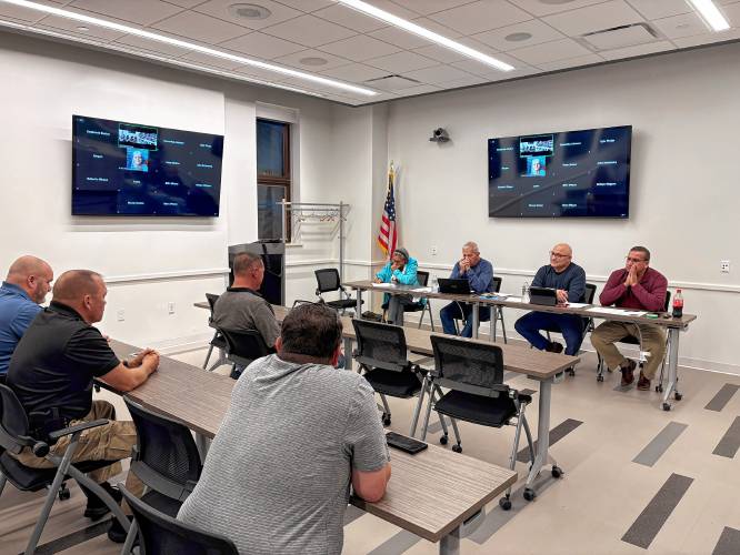 The Greenfield Public Safety Commission meets in the Fire Station Conference Room on Wednesday. The Greenfield Public Safety Commission meets in the Fire Station Conference Room on Wednesday.