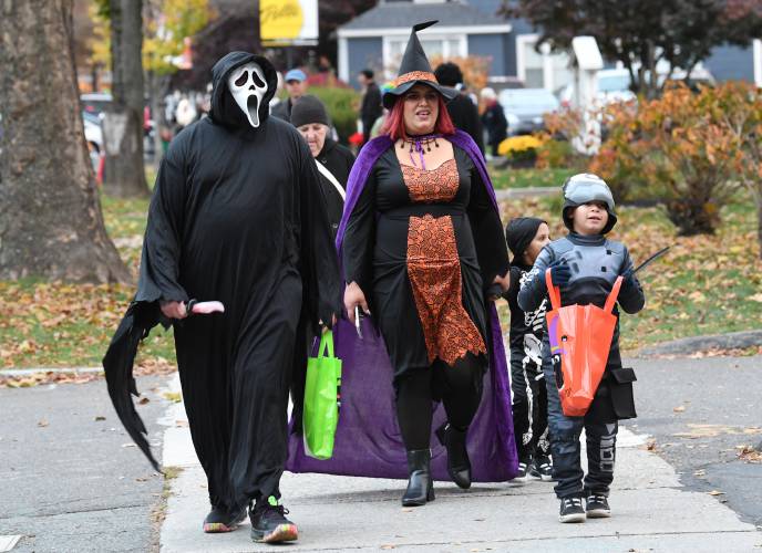 Ghouls and witches out for Halloween in Greenfield in 2023. Halloween events abound across Franklin County and the North Quabbin region.