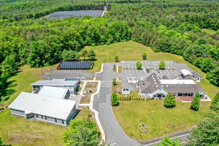 A drone image of the current Care Drive complex in Erving, taken by Charles S. Zilinski. The multi-generational housing planned for the site would be located behind the library and the senior housing would be behind the Senior & Community Center. A drone image of the current Care Drive complex in Erving, taken by Charles S. Zilinski. The multi-generational housing planned for the site would be located behind the library and the senior housing would be behind the Senior & Community Center.