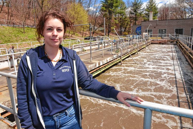Chelsey Little, superintendent of the Water Pollution Control Facility in Montague. Chelsey Little, superintendent of the Water Pollution Control Facility in Montague.