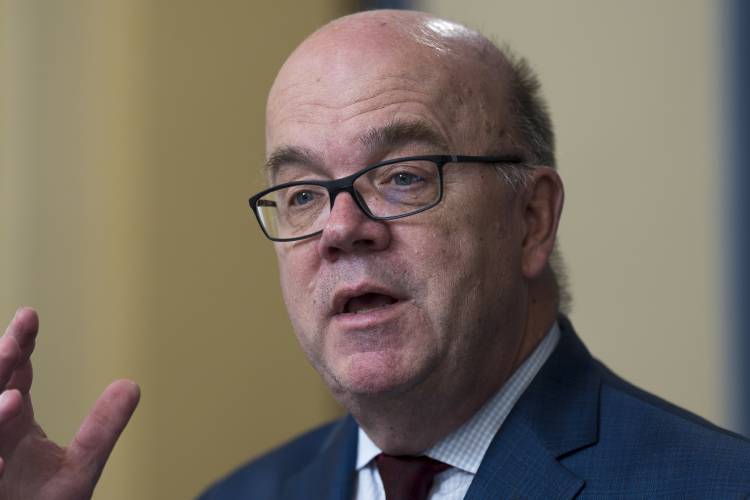 U.S. Rep. Jim McGovern, D-Mass., addresses colleagues at the Capitol in Washington, June 11, 2024. U.S. Rep. Jim McGovern, D-Mass., addresses colleagues at the Capitol in Washington, June 11, 2024.