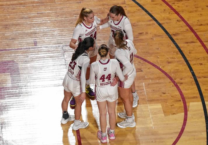 The UMass women’s basketball team snapped a three-game losing streak with an 80-51 win over Northeastern on Thursday. The UMass women’s basketball team snapped a three-game losing streak with an 80-51 win over Northeastern on Thursday.